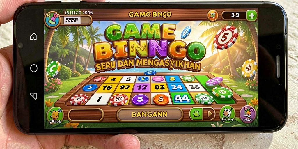 Screenshot gameplay <strong>555F</strong> menampilkan suasana permainan Bingo yang seru.