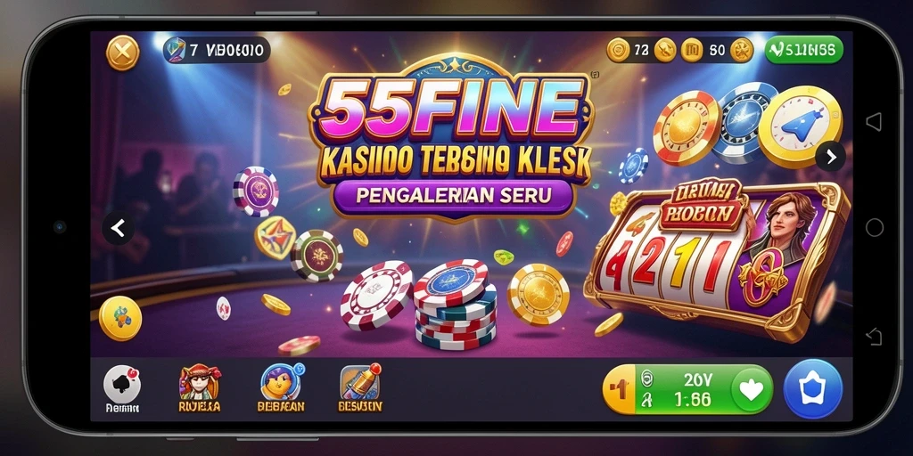 Tampilan menarik dari gameplay Kasino di 55FIVE