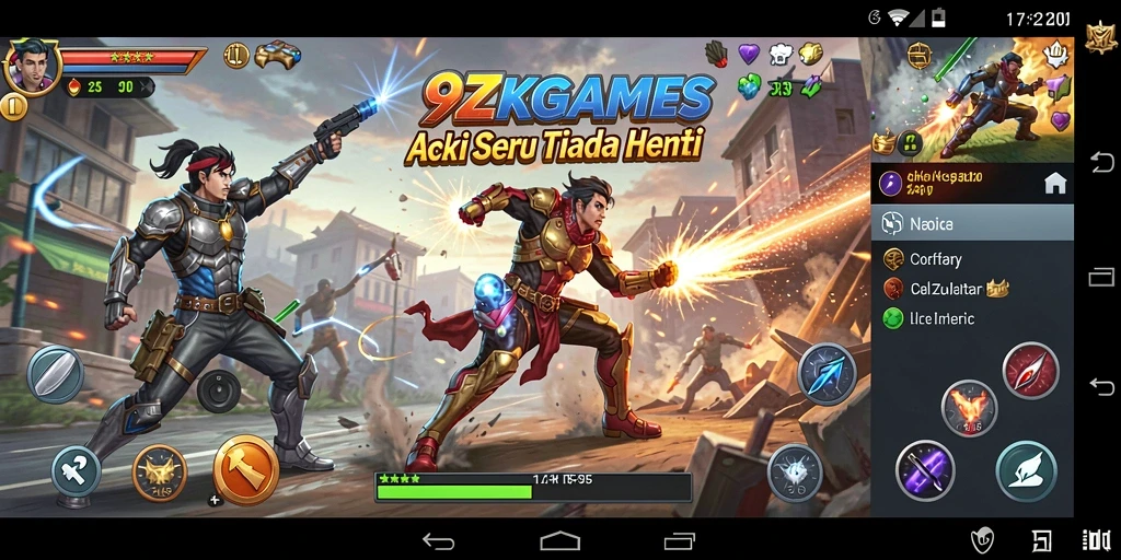 Screenshot utama menunjukkan aksi mendebarkan dalam 9ZKGAMES dengan grafis luar biasa.