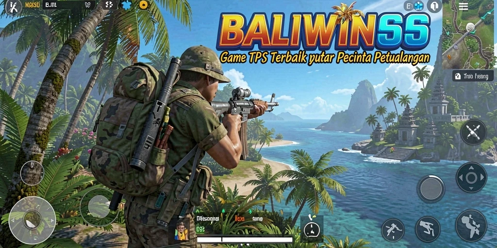 Screenshot BALIWIN66 menampilkan aksi seru dalam gameplay TPS.