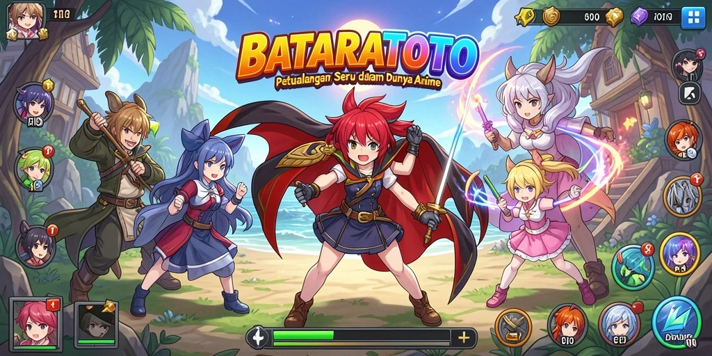 Tangkapan layar gameplay BATARATOTO yang seru dalam dunia Anime.