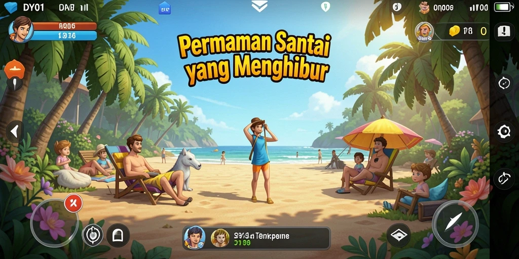 Screenshot gameplay DY01 menampilkan aksi seru dan grafis yang colorful.