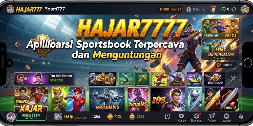 Gameplay menarik dan interaktif dari aplikasi Sportsbook HAJAR777.