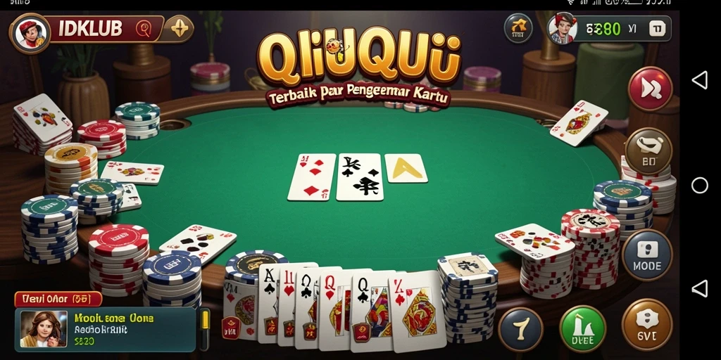 Tampilan gameplay QiuQiu yang menarik dan interaktif.