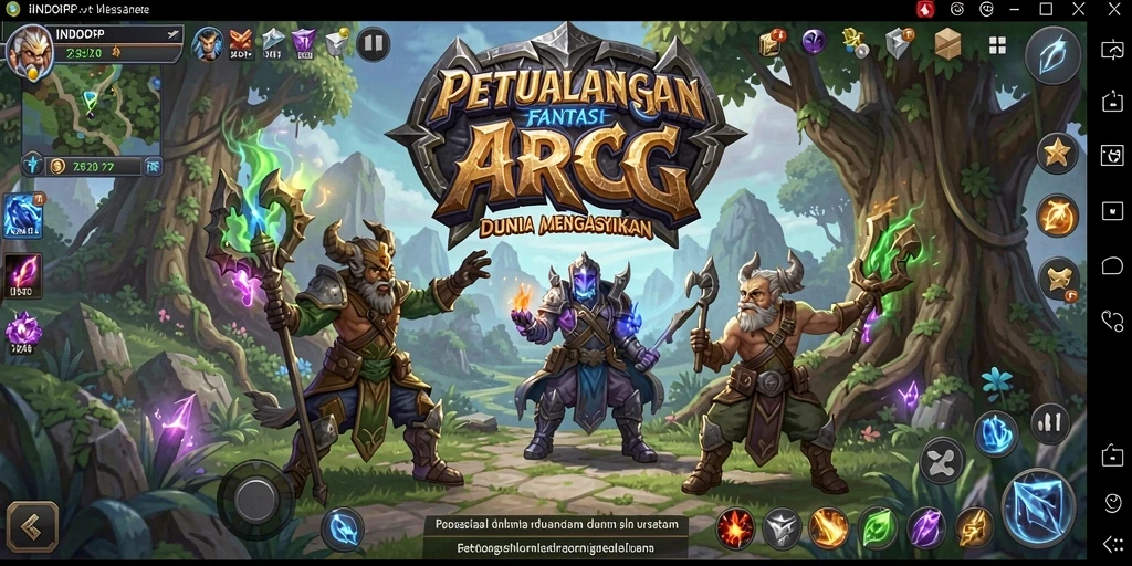 Tangkapan layar gameplay INDORP yang menampilkan aksi pertarungan seru.