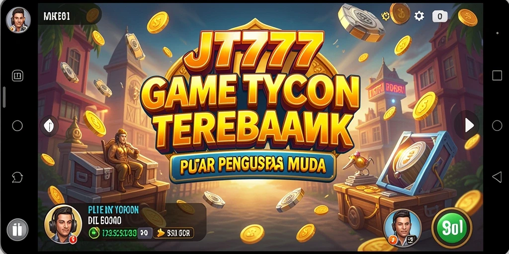Tampilan gameplay yang menarik dari JT777, sebuah game Tycoon.