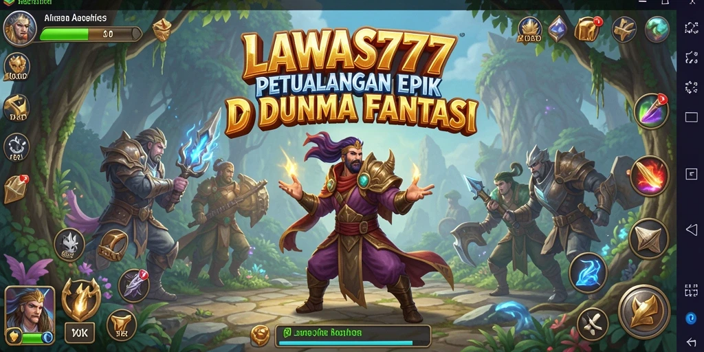 Tangkapan layar utama dari gameplay RPG LAWAS777 yang seru dan penuh aksi.