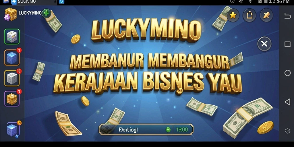 Tampilan gameplay seru dan interaktif di LUCKYMINO.