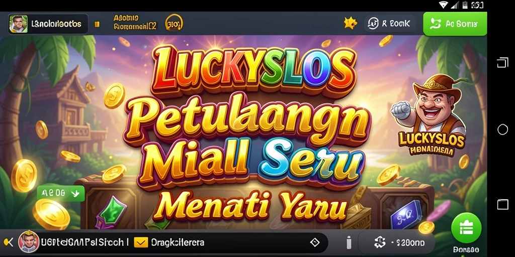 Tangkapan layar gameplay LUCKYSLOTS yang menunjukkan petualangan seru.