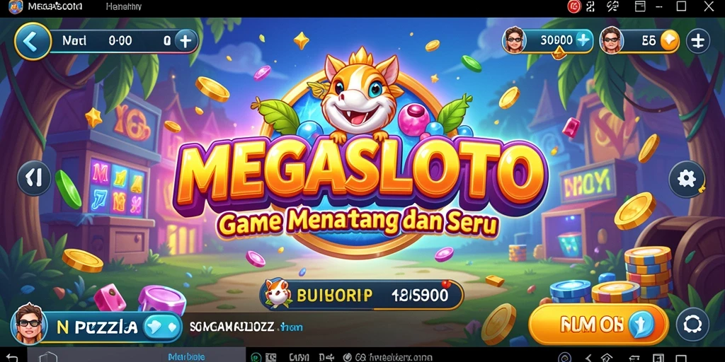Screenshot gameplay MEGASLOTO menampilkan puzzle yang menantang.