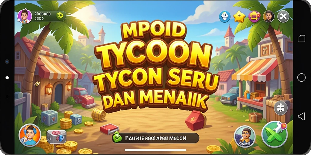 Tangkapan layar MPOID menampilkan serunya gameplay Tycoon dalam mengelola bisnis.