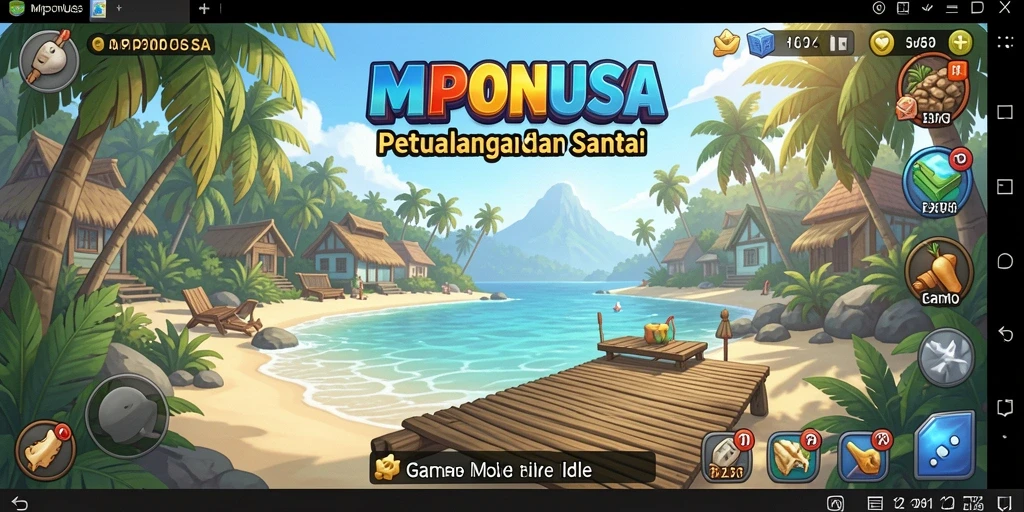 Tampilkan momen seru gameplay MPONUSA dengan karakter unik.