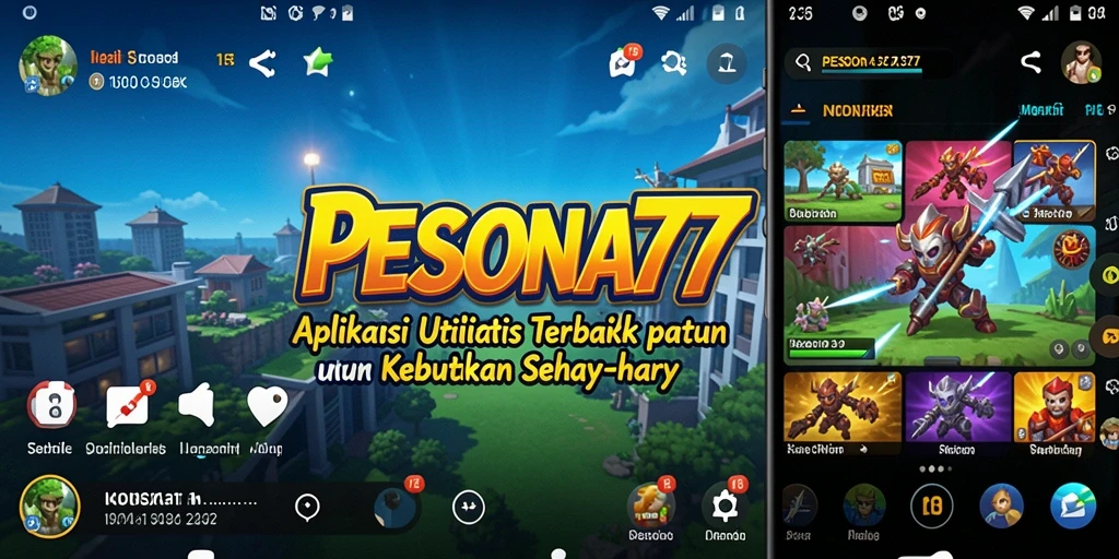 Tampilan antarmuka PESONA77 yang sederhana dan fungsional.