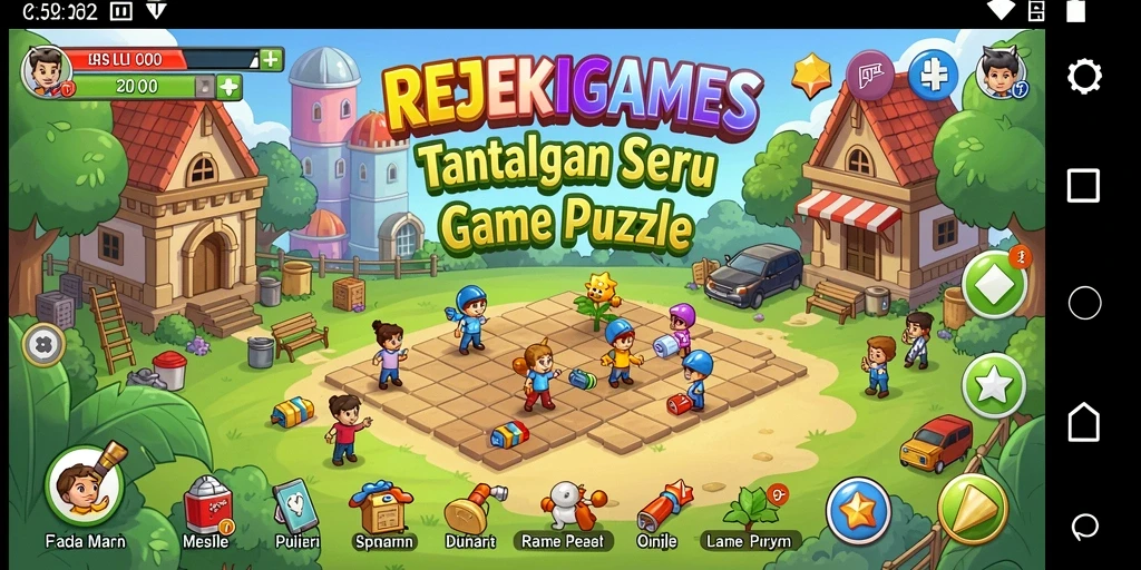 Tampilan gameplay seru dan mendebarkan di REJEKIGAMES.