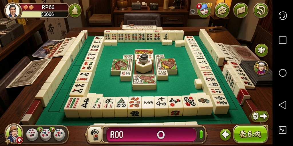 Tampilan gameplay Mahjong yang seru dan menantang di RP66.