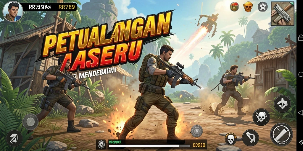 Tampilan gameplay seru dan mendebarkan dari RR789.