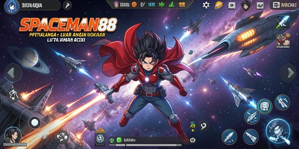 Tampilan gameplay SPACEMAN88 dengan karakter Anime yang menarik.