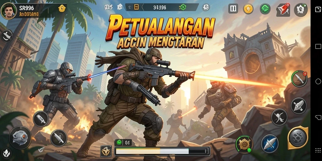 Tampilan gameplay SR996 yang penuh aksi dan seru.
