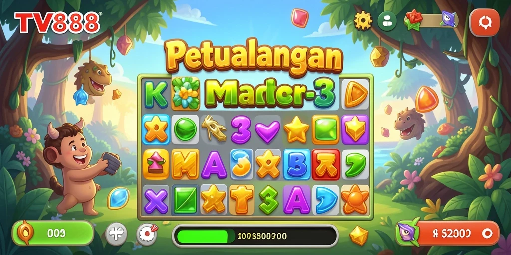 Screenshot gameplay <strong>TV888</strong> menampilkan aksi seru pencocokan objek.