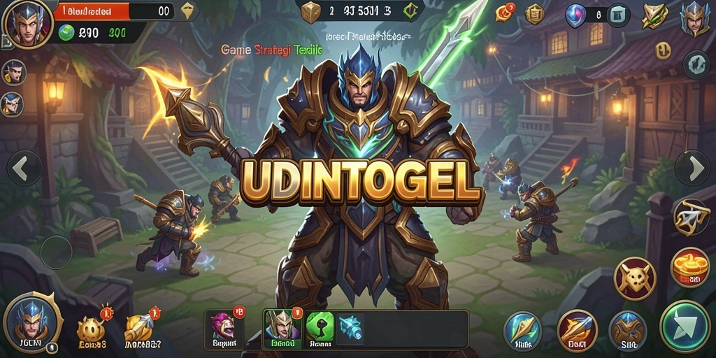 Screenshot gameplay dinamis dari UDINTOGEL yang menarik.
