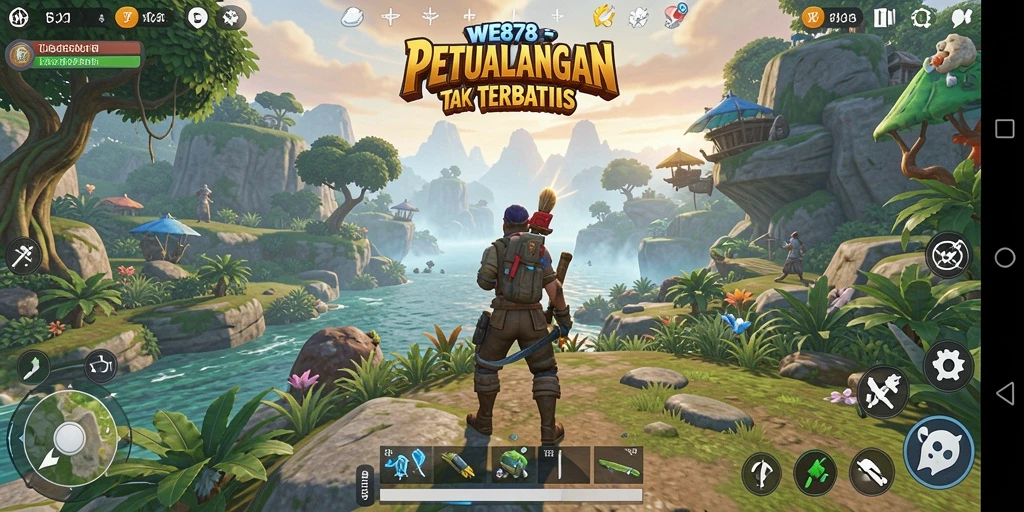 Tampilan gameplay open world WE878 yang menakjubkan dan interaktif.